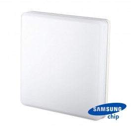 15W LED Плафон SAMSUNG Чип Frameless Квадрат 6400K IP44 100lm/W