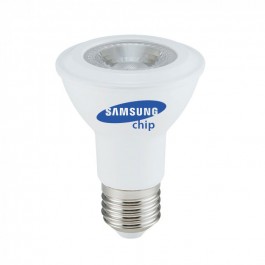 LED Крушка - SAMSUNG ЧИП 7W E27 PAR20 Бяла Светлина