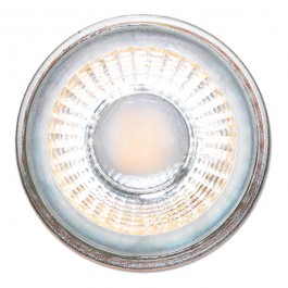 LED Крушка - 5W GU10 Стъклена с лещи бяла светлина Блистер