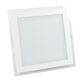 18W LED Мини Панел - стъкло, квадрат, топло бяла светлина