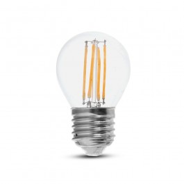 LED Крушка 6W Filament E27 G45 6400К 130lm/W