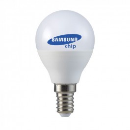 LED Крушка - SAMSUNG ЧИП 5.5W E14 P45 Неутрална Светлина