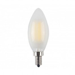 LED Тип Свещ Крушка - 4W Кръст Винтидж Бяло покритие E14 Студено бяла светлина