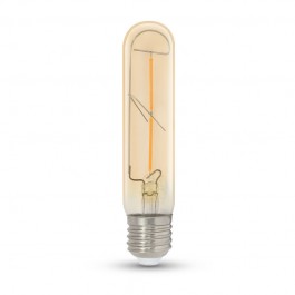 LED Крушка 2W T30 E27 Filament Amber Топло бяла светлина