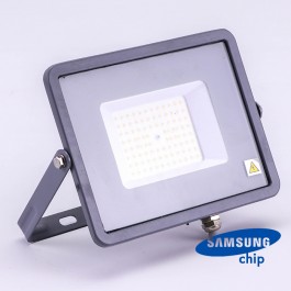 50W LED Прожектор SAMSUNG ЧИП SMD SLIM Сиво Тяло 4000К 120LM/W