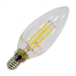 LED Тип Свещ Крушка - 4W Винтидж E14 Неутрално бяла светлина