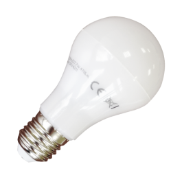 LED Крушка - 7W E27 A60 Термопластик, топло бяла светлина