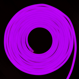 LED Неон Флекс 24V Виолетова светлина, влагозащитена - 10 метра