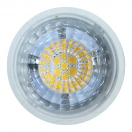 LED Крушка - 7W MR16 Plastic  12V, топло бяла светлина