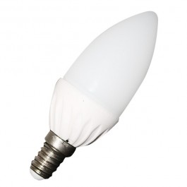 LED Крушка тип свещ - 3W E14 бяла светлина