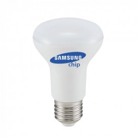 LED Крушка - SAMSUNG ЧИП 8W E27 R63 Бяла Светлина